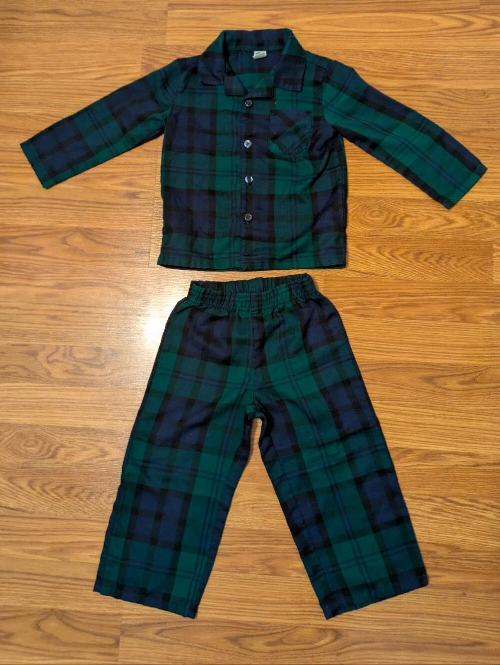 Old Navy Black Watch Plaid PJ Set, 2T